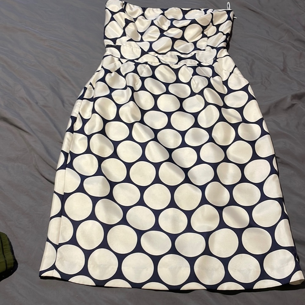 Strapless Banana Republic dress with pockets